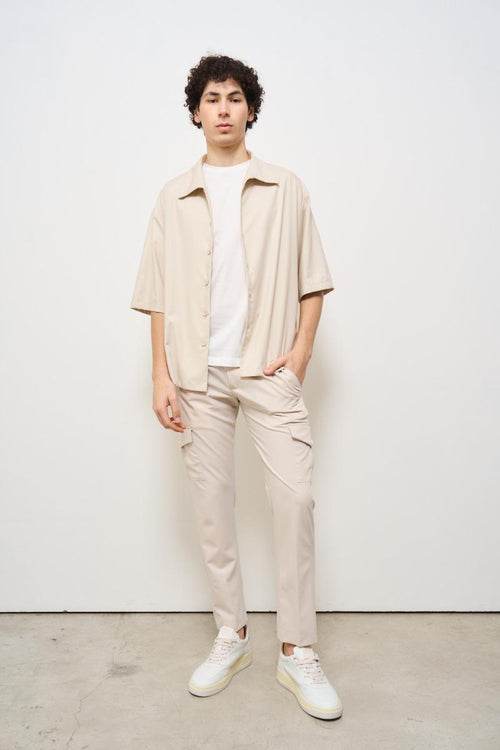 Camicia uomo beige