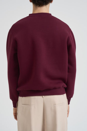 Felpa uomo girocollo bordeaux - 6
