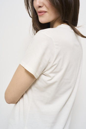 White women's t-shirt with logo - 5