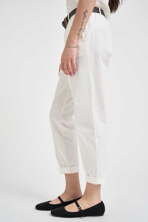 Pantalone donna regular bianco - 2