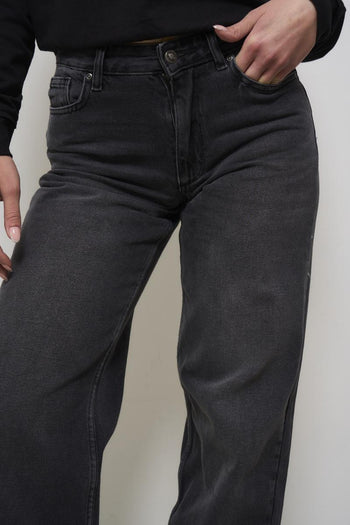 Regular fit women's jeans in gray denim - 6