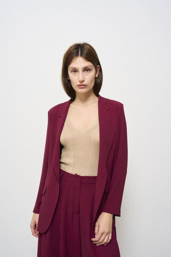 Giacca donna bordeaux - 3