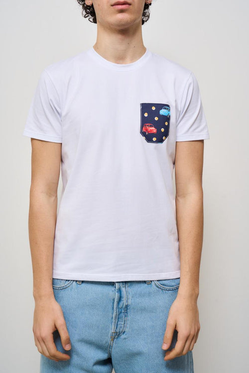 T-shirt uomo girocollo bianca