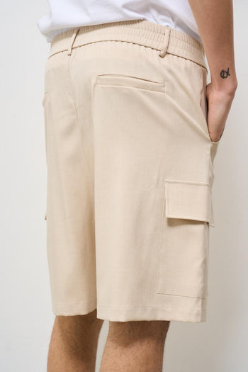 Bermuda cargo uomo beige - 5