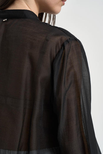 Blusa donna con pietre nera - 5