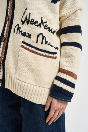 Cardigan donna over panna - 3