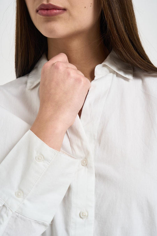 Camicia donna con ricamo bianca - 2