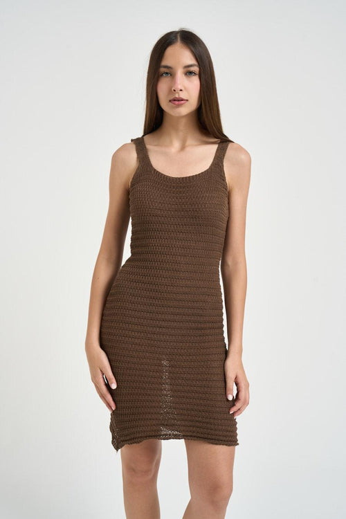 Abito donna in maglia moro - 1