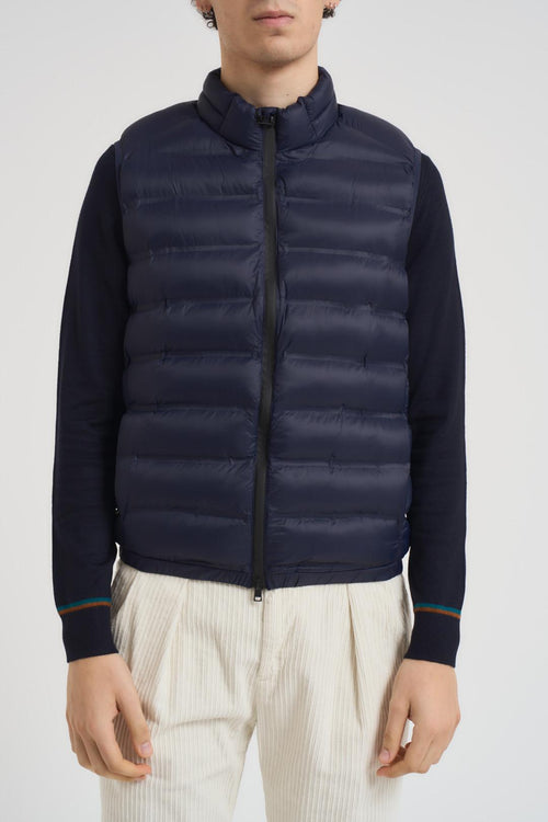 Gilet piumino uomo trapuntato blu notte