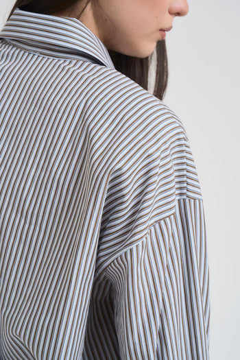 Camicia donna a righe moro - 6