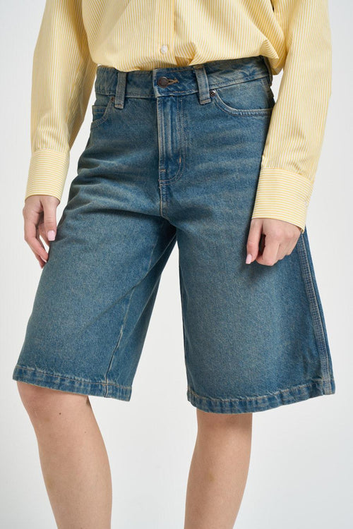 Bermuda donna in denim - 2