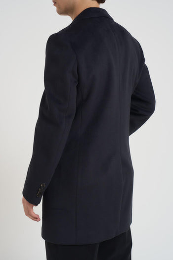 Cappotto uomo monopetto blu notte - 5