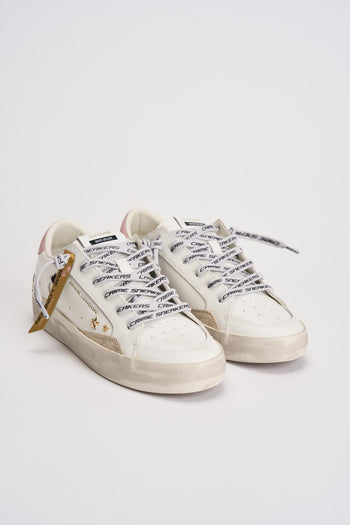 Sneakers donna bianche e rosa - 3