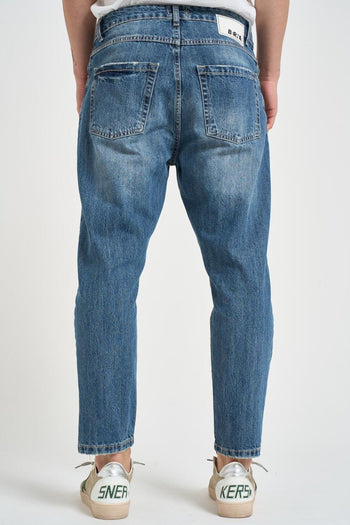 Jeans uomo regular blu medio - 4