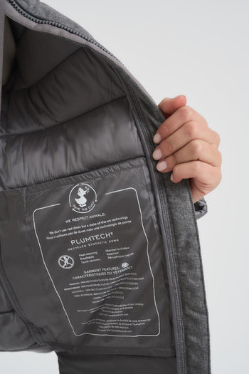 Piumino donna trapuntato grigio - 6