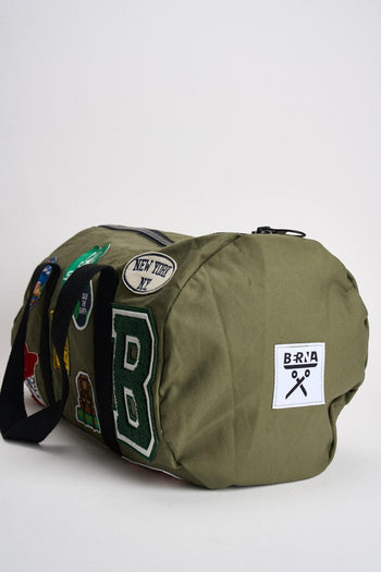 Borsone uomo con patch verde - 5