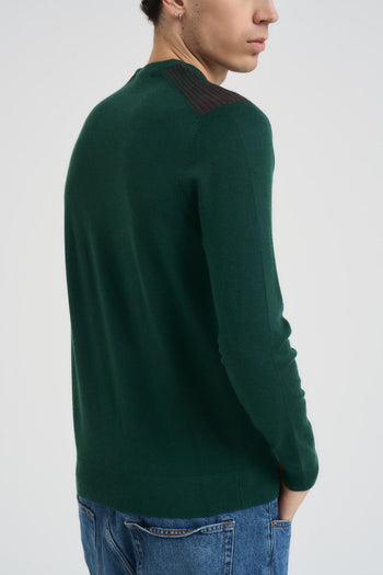 Maglia uomo girocollo verde - 3