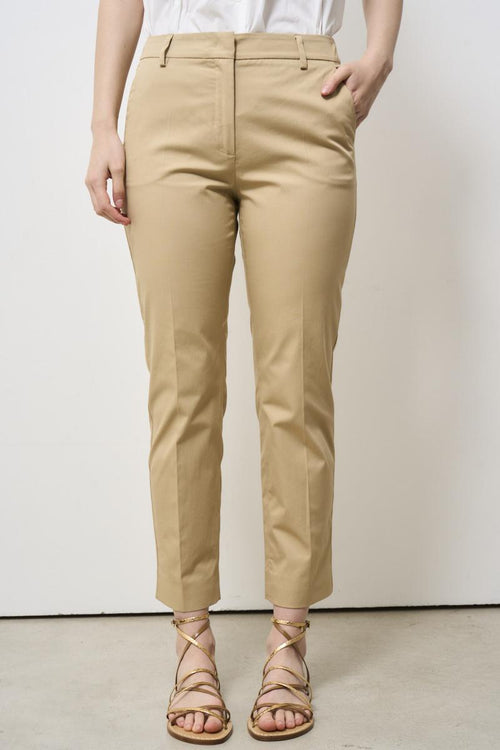 Pantalone donna beige notte a sigaretta