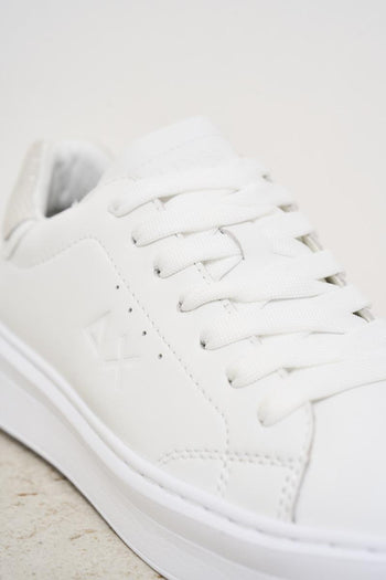 Sneakers donna bianca e argento - 5