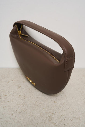 Borsa donna a spalla marrone - 5