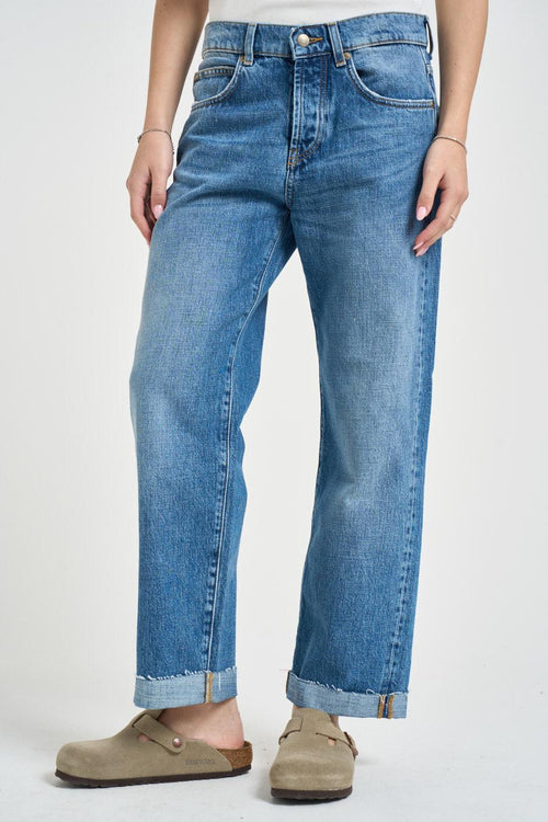 Jeans donna dritto in denim medio - 2