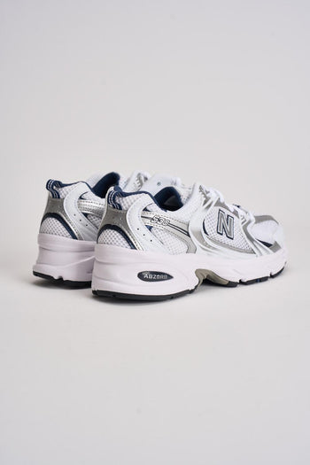 Sneakers donna 530 bianche e blu - 7
