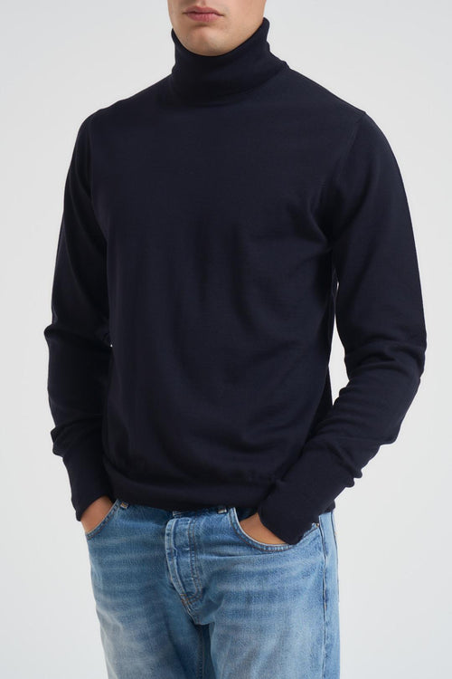 Maglia uomo collo alto stucco - 2
