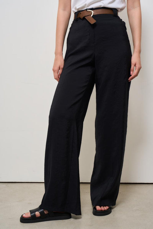 Pantalone donna a palazzo nero - 2