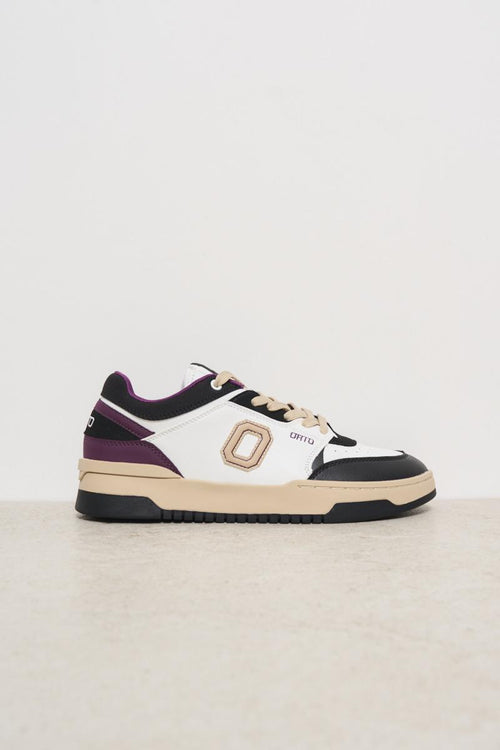 Sneakers uomo Eclipse bianca, viola e nera