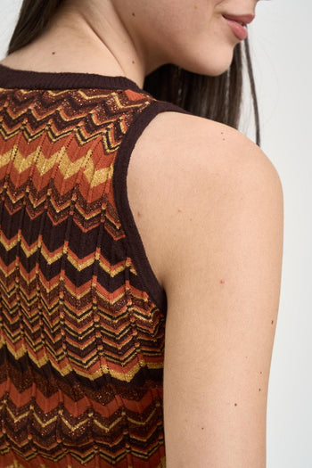 Top donna smanicato multicolor - 4