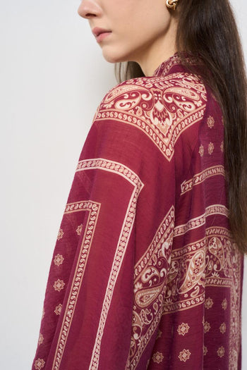 Camicia donna in fantasia rossa - 5
