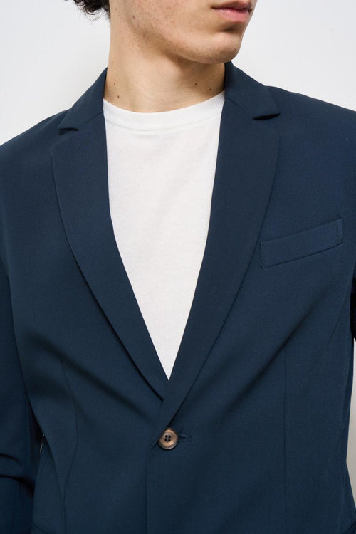 Giacca uomo monopetto blu - 2