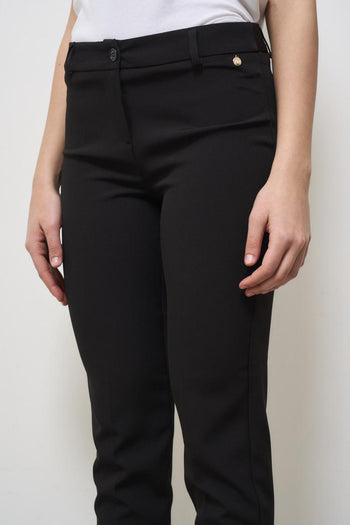 Women's skinny black trousers - 5
