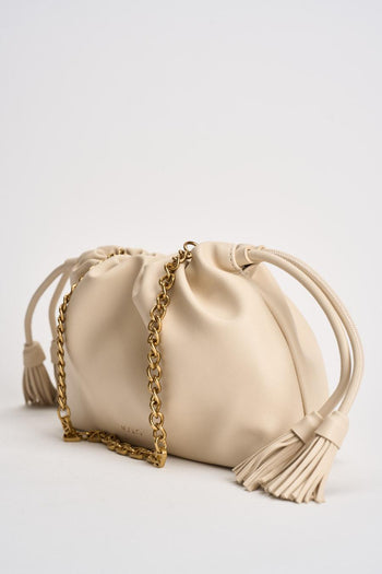 Borsa donna in ecopelle latte - 4