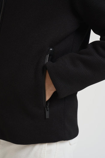 Giubbotto uomo in maglia nero - 4