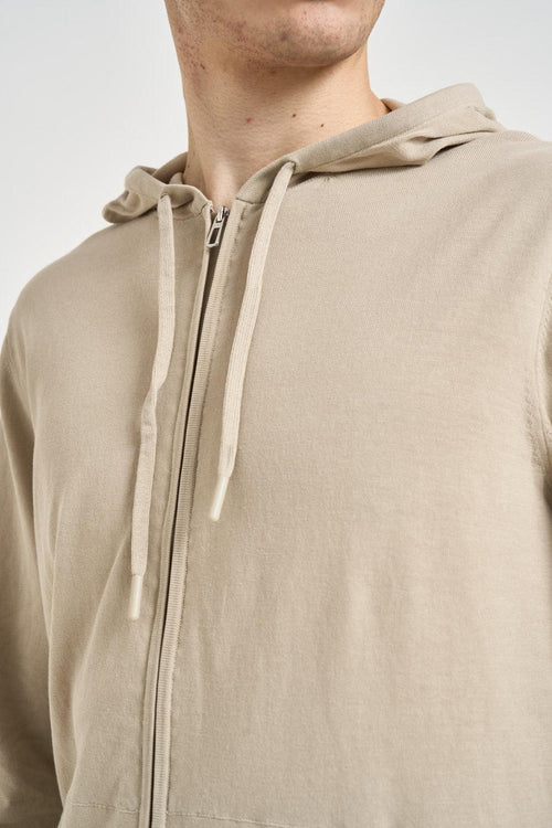 Felpa uomo in maglia beige - 2