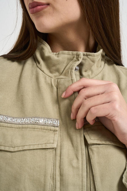 Giacca donna verde militare - 2