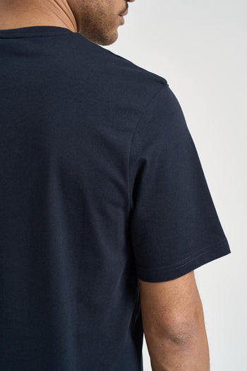 T-shirt uomo girocollo blu - 4
