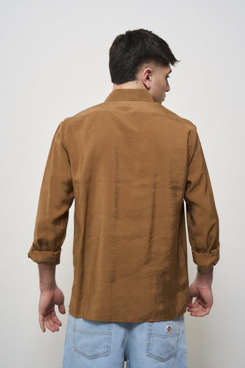 Camicia uomo marrone - 4