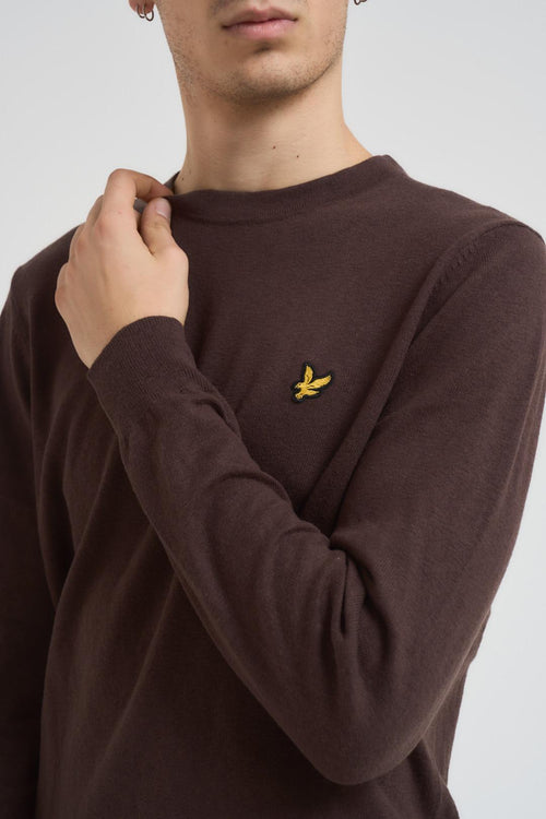 Maglia uomo girocollo marrone - 2