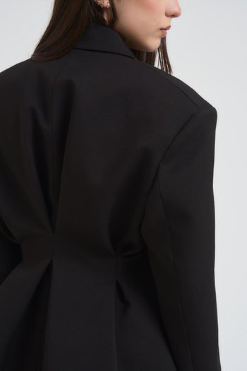 Giacca donna doppiopetto nera - 5