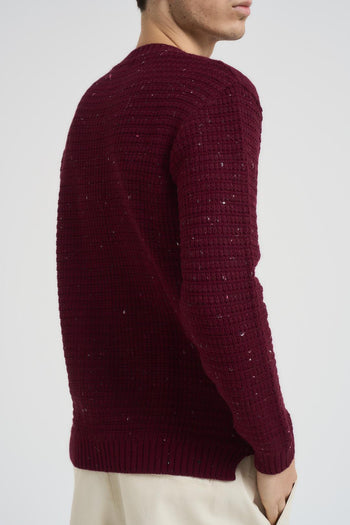 Maglia uomo girocollo bordeaux - 4