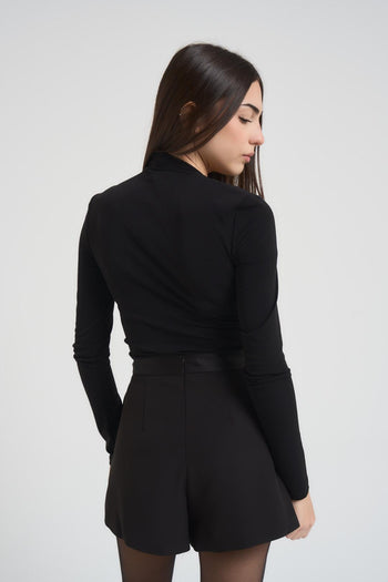 Top donna cut out nero - 3