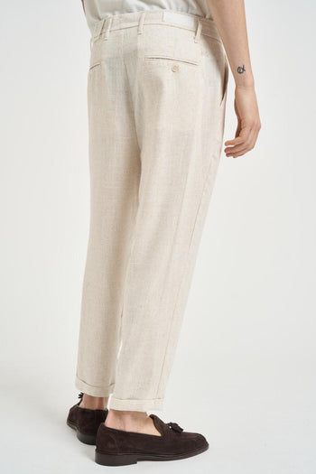 Pantalone uomo chino panna - 4