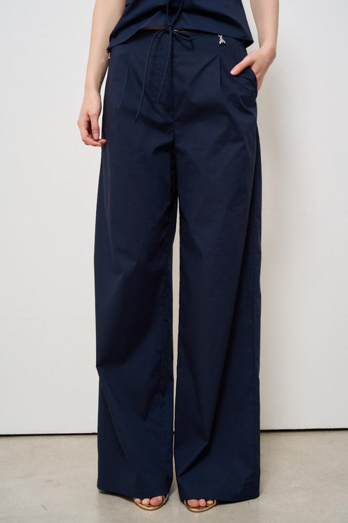 Pantalone donna a palazzo blu