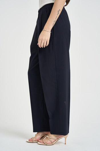 Pantalone donna regular blu notte - 3