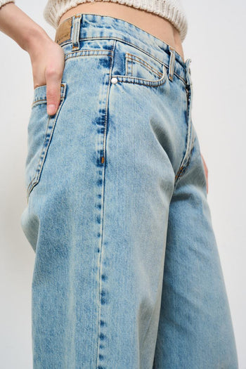 Jeans donna in denim medio gamba dritta - 6