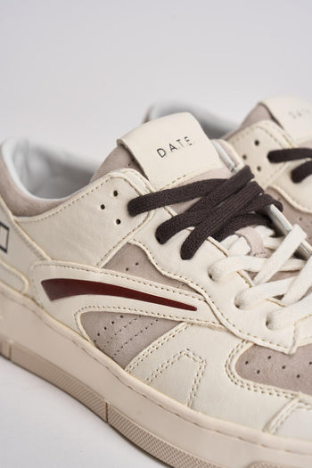 Sneakers uomo Torneo bianca e marrone - 5