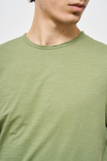 T-shirt uomo girocollo verde - 3