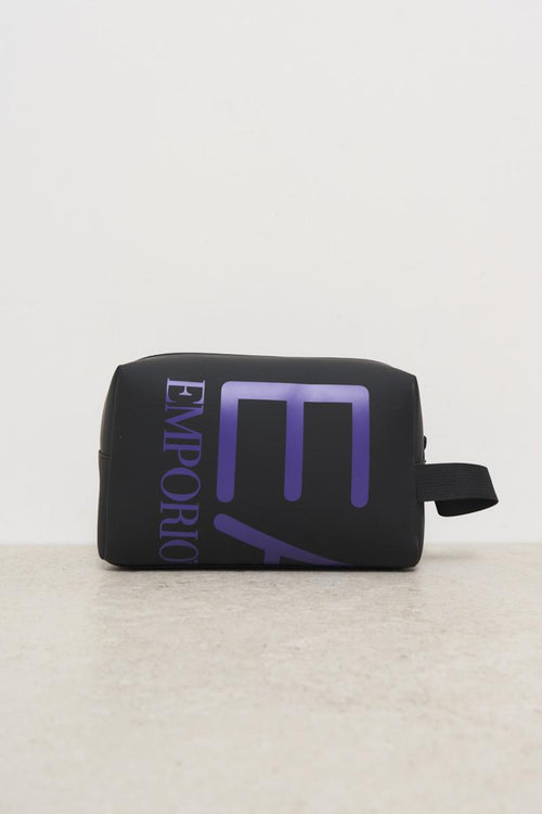 Black and purple men's clutch bag